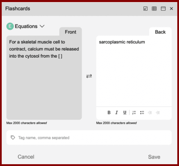 UWorld Flashcards example 1